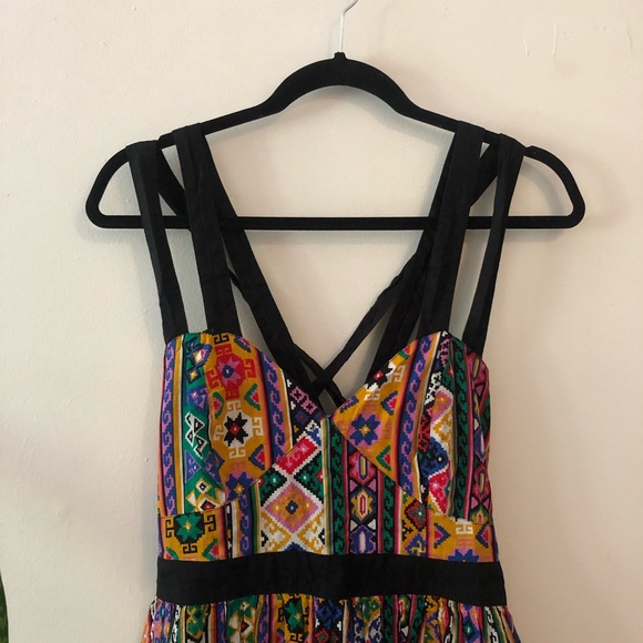 ASOS Rainbow summer dress size 10 - Picture 3 of 8